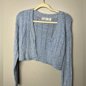 Free People Beach Blue Open Sweater-‎ Medium